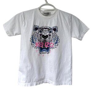 Kenzo kids' white tiger print tee size XL NWOT